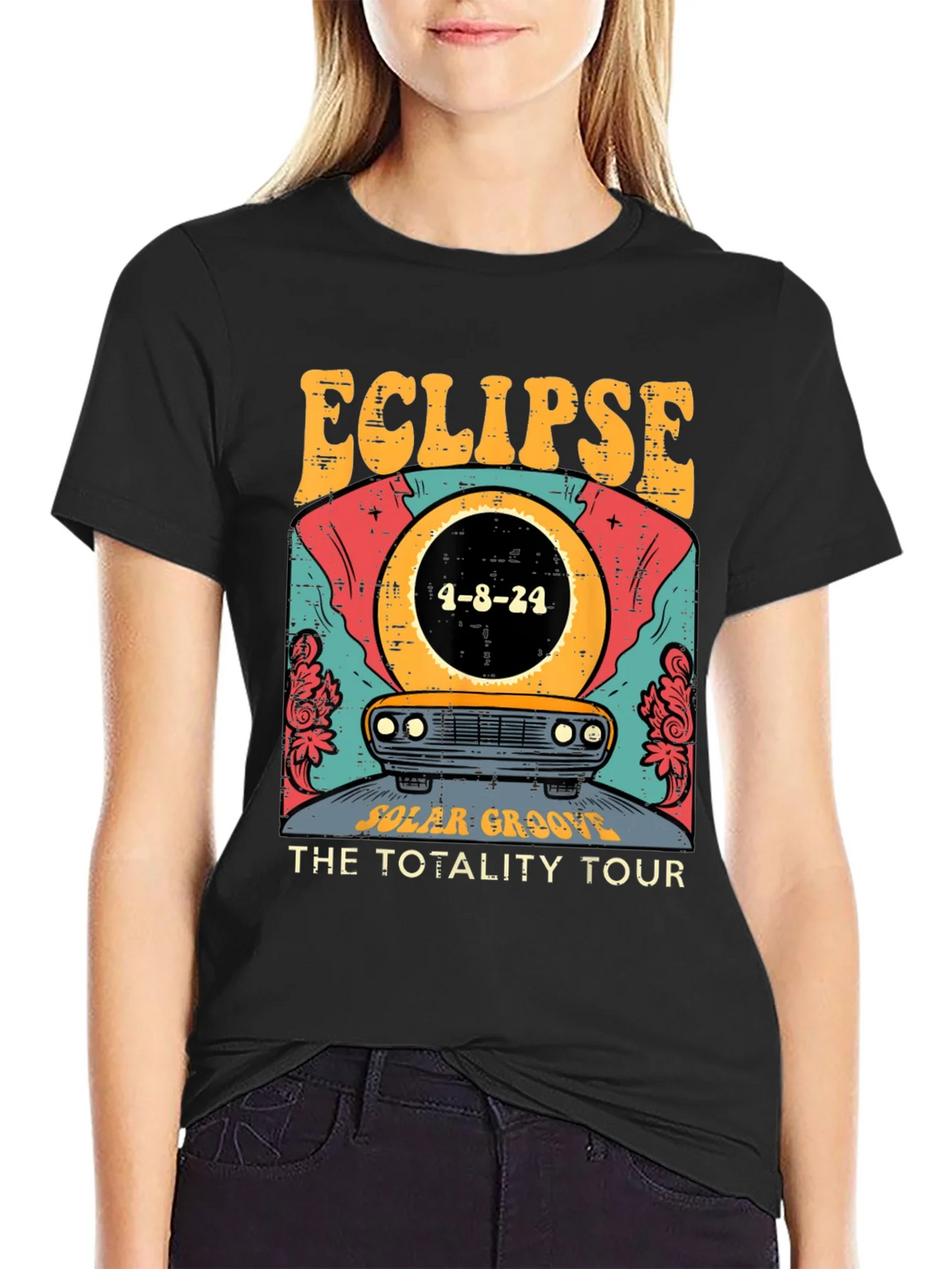 Eclipse Total Solar Tour 2024 Graphic Tee product image 2
