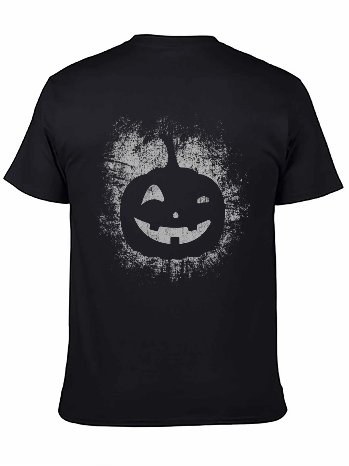 Halloween Pumpkin Graphic Tee - Distressed Print product image 3