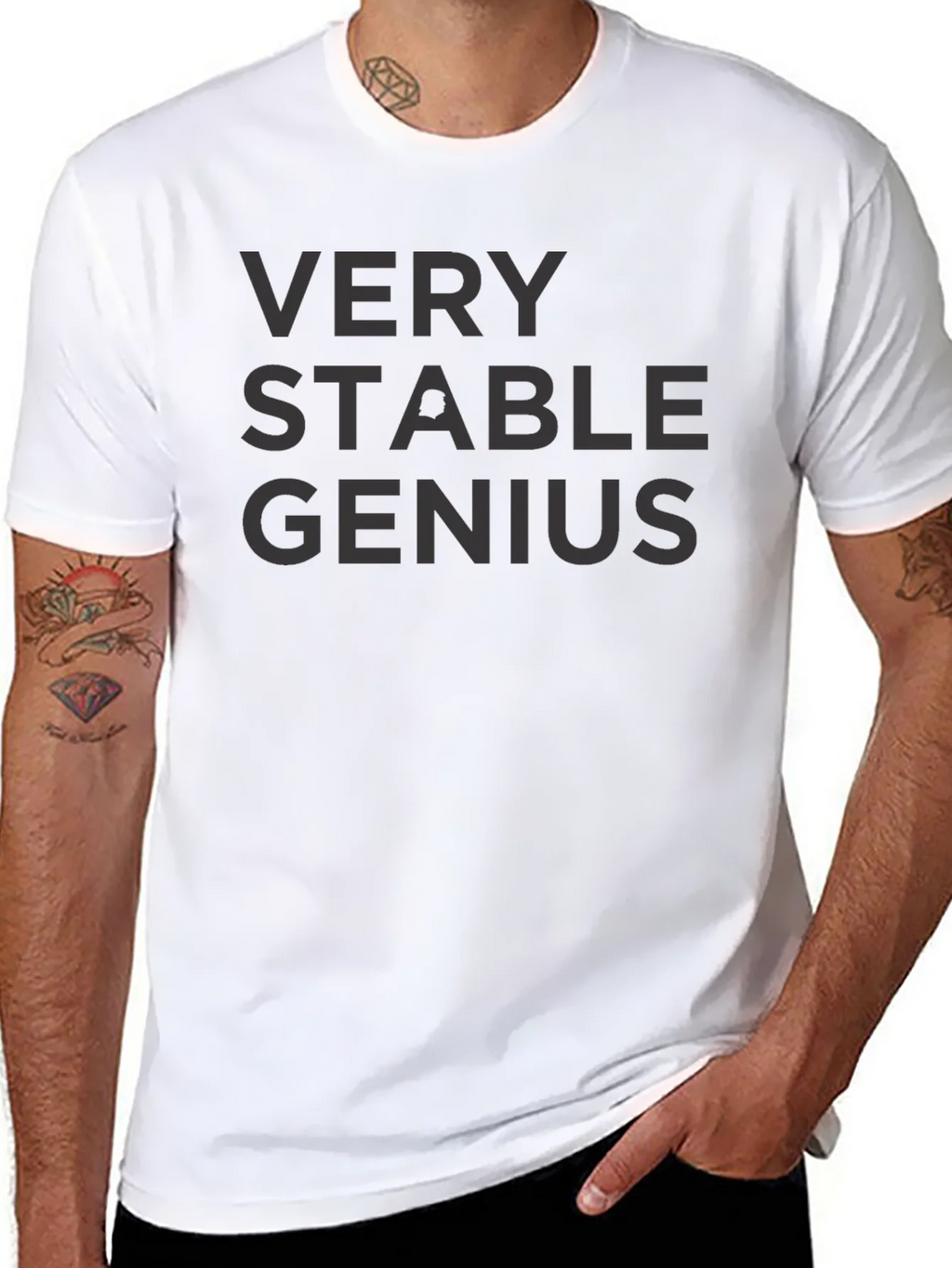 Very Stable Genius Black Graphic Tee product image 4