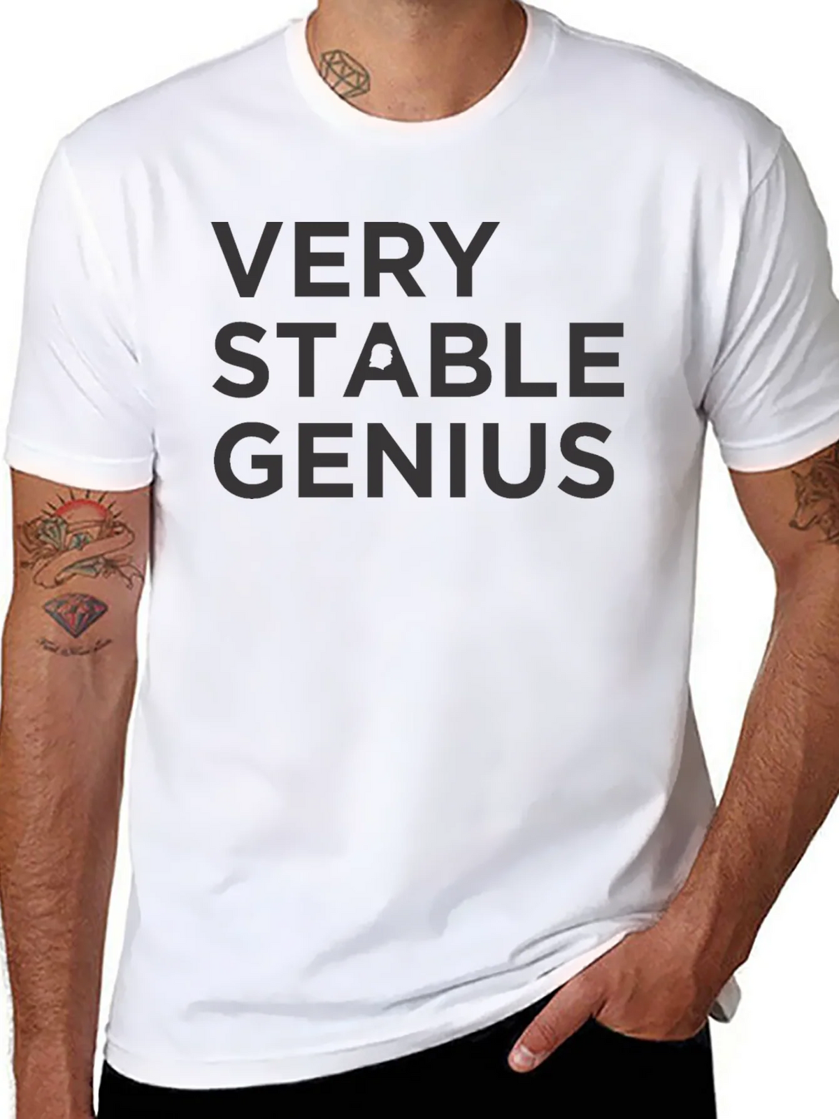 Very Stable Genius Black Graphic Tee product image 4