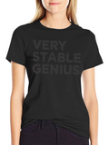 Very Stable Genius Black Graphic Tee product image 1