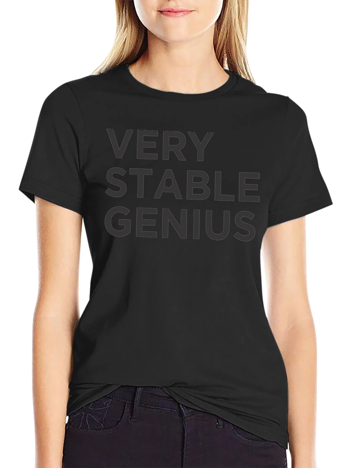 Very Stable Genius Black Graphic Tee product image 1