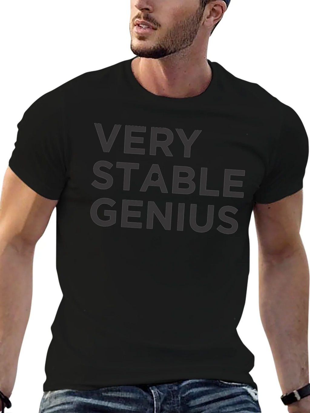 Very Stable Genius Black Graphic Tee product image 3