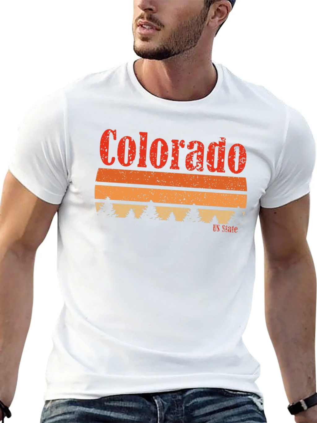 Colorado US State Retro Graphic T-Shirt product image 12