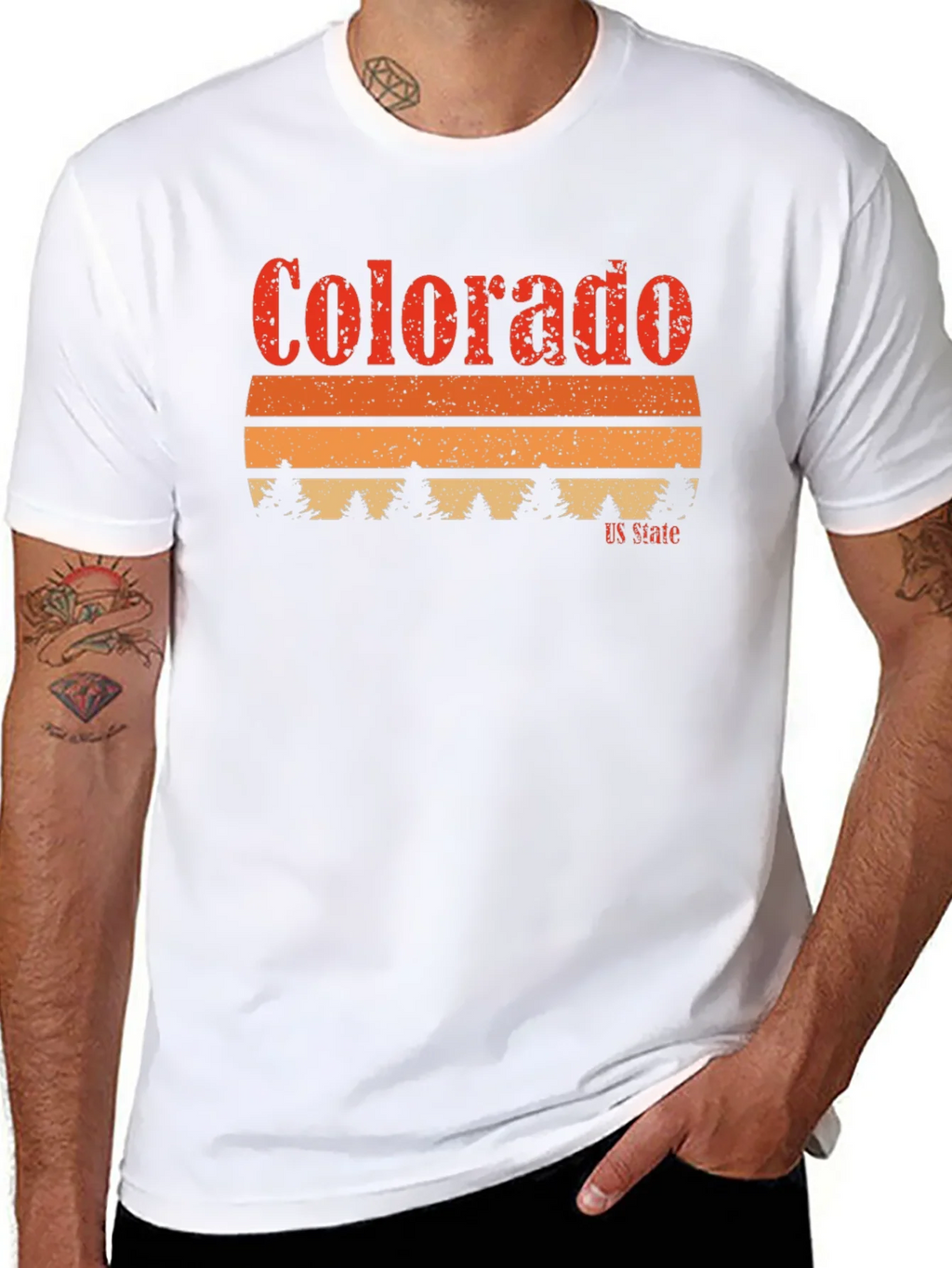 Colorado US State Retro Graphic T-Shirt product image 7