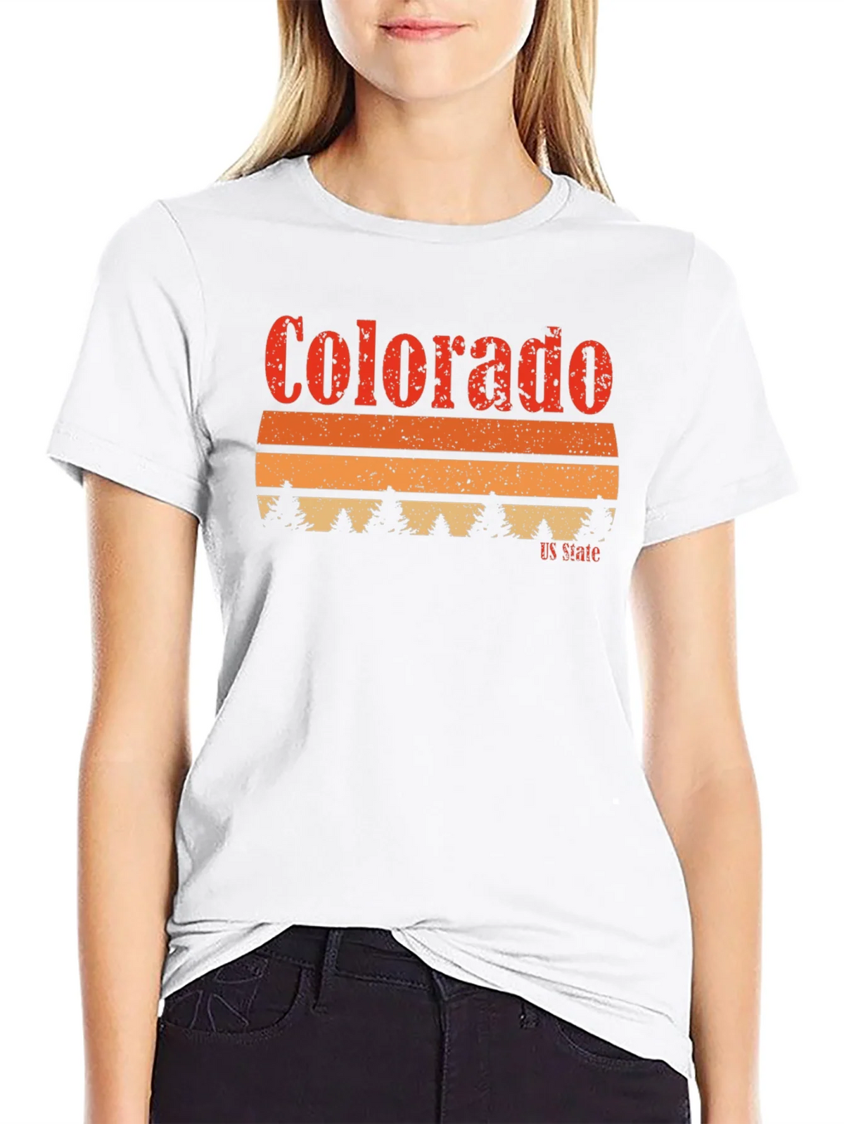 Colorado US State Retro Graphic T-Shirt product image 8