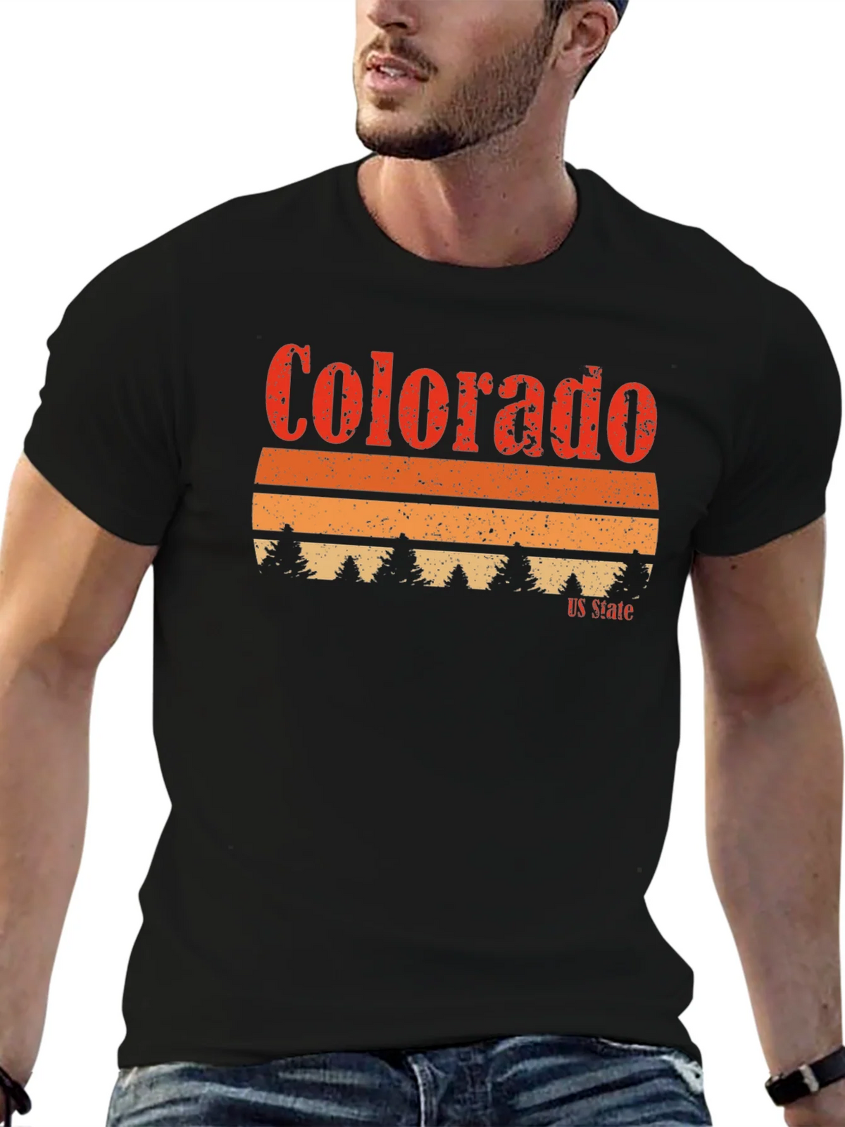 Colorado US State Retro Graphic T-Shirt product image 6