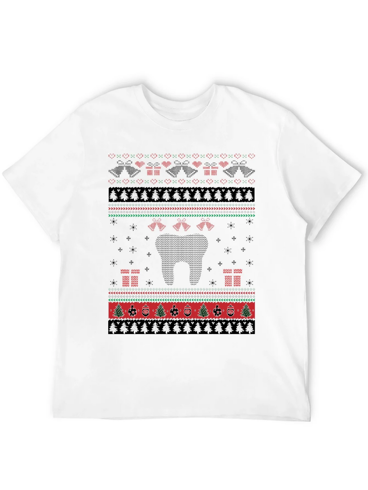 Ugly Christmas Sweater Style T-Shirt product image 11