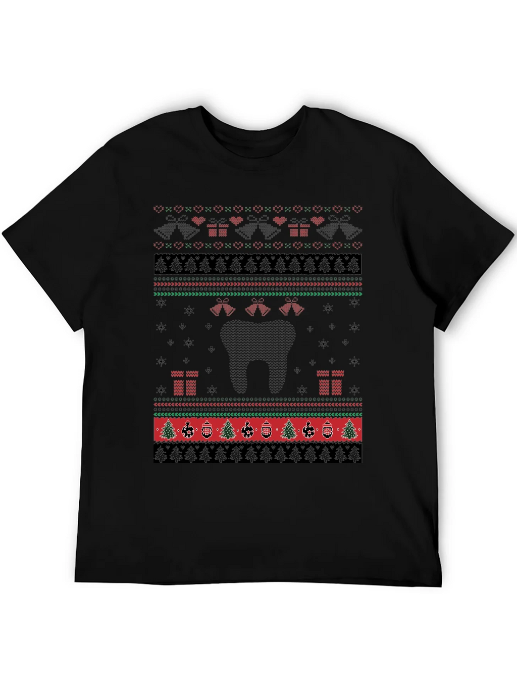 Ugly Christmas Sweater Style T-Shirt product image 5