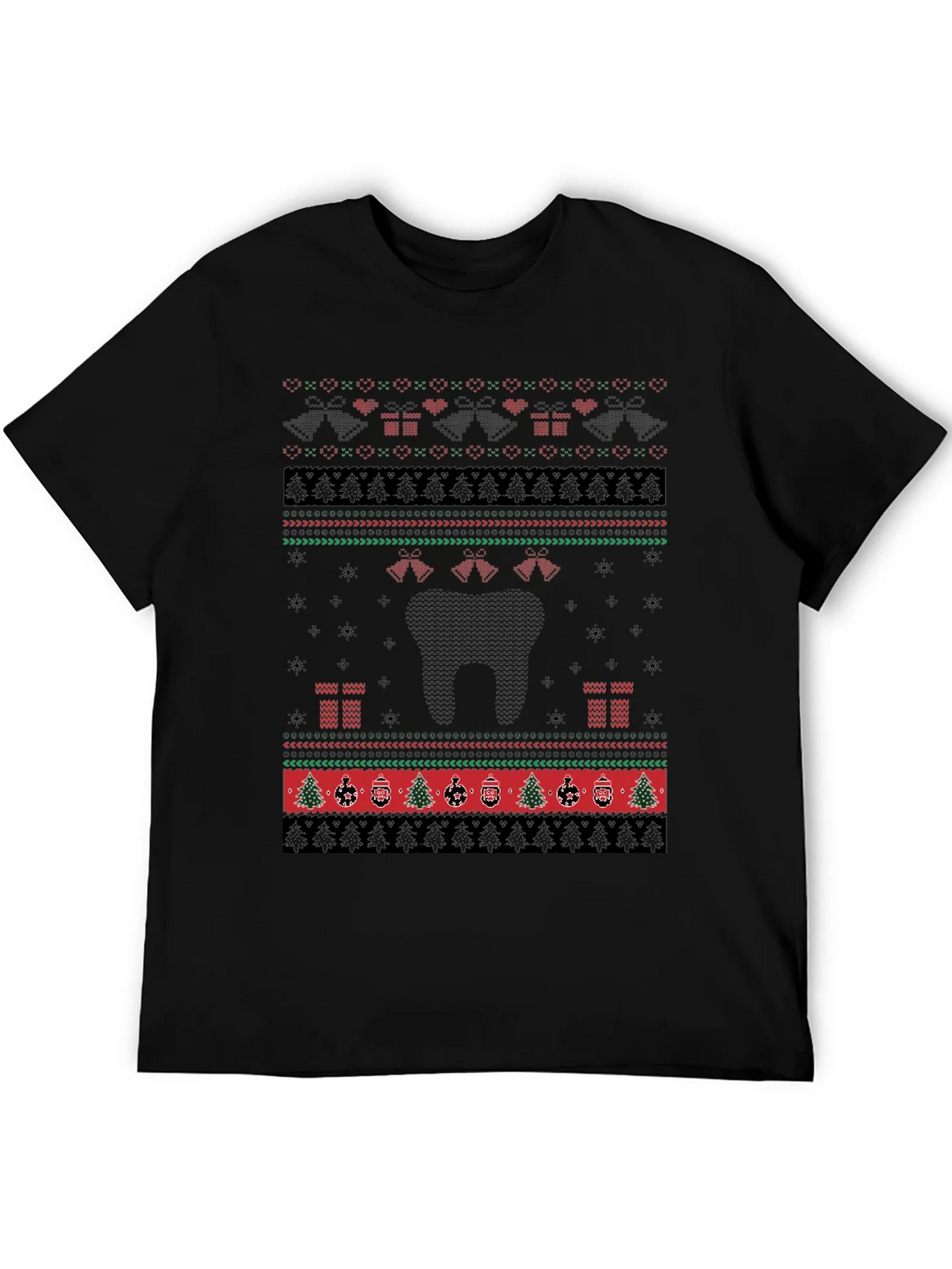 Ugly Christmas Sweater Style T-Shirt product image 5
