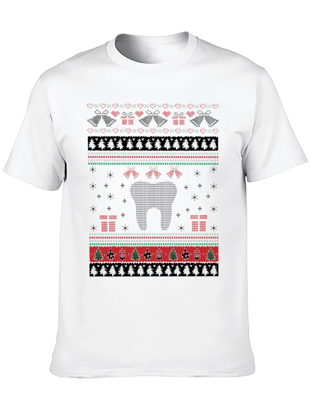 Ugly Christmas Sweater Style T-Shirt product image 9
