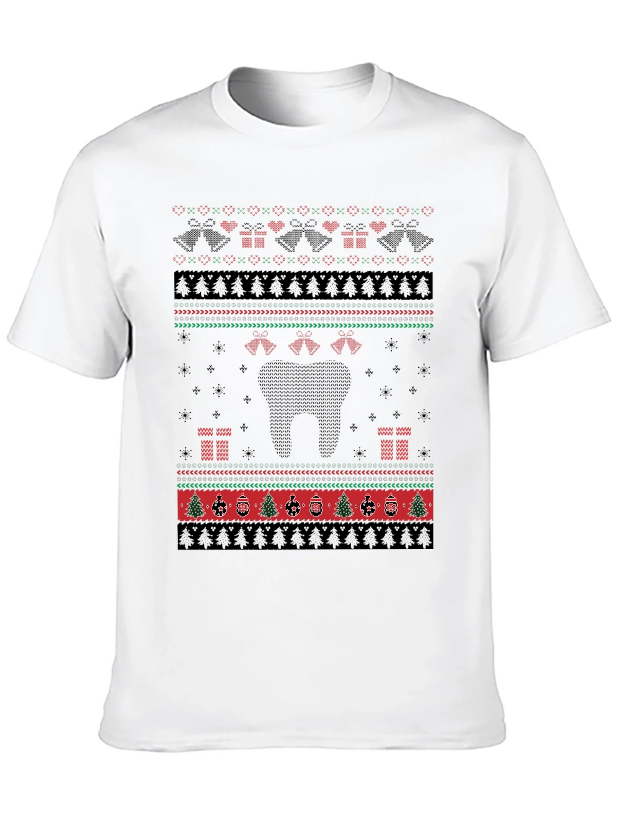 Ugly Christmas Sweater Style T-Shirt product image 9