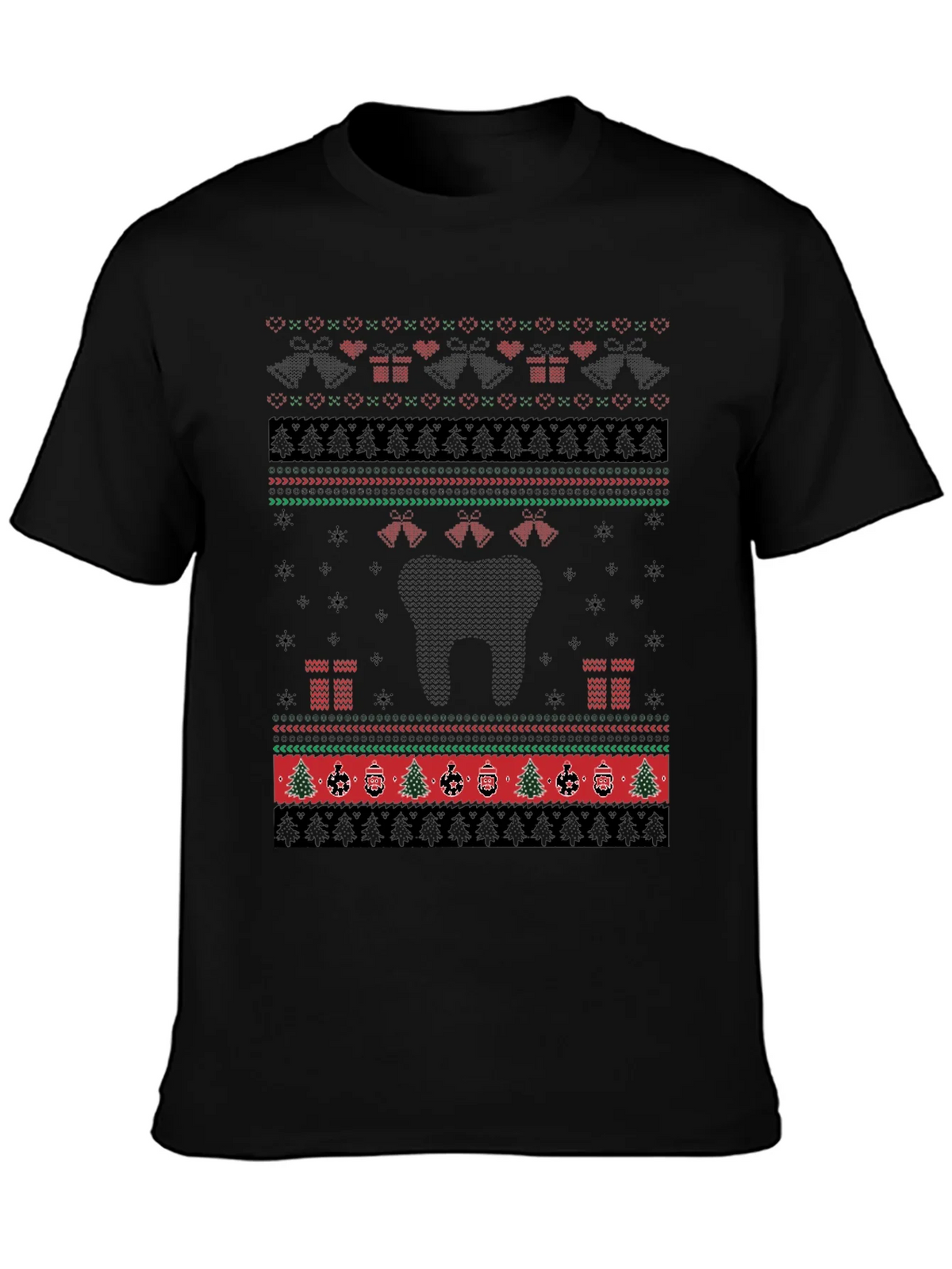 Ugly Christmas Sweater Style T-Shirt product image 3