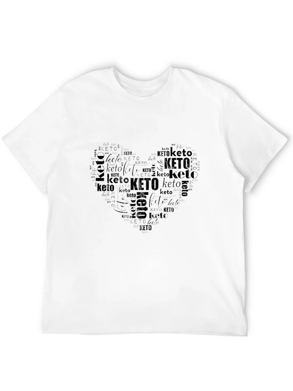Keto Heart Word Art Graphic T-Shirt product image 11