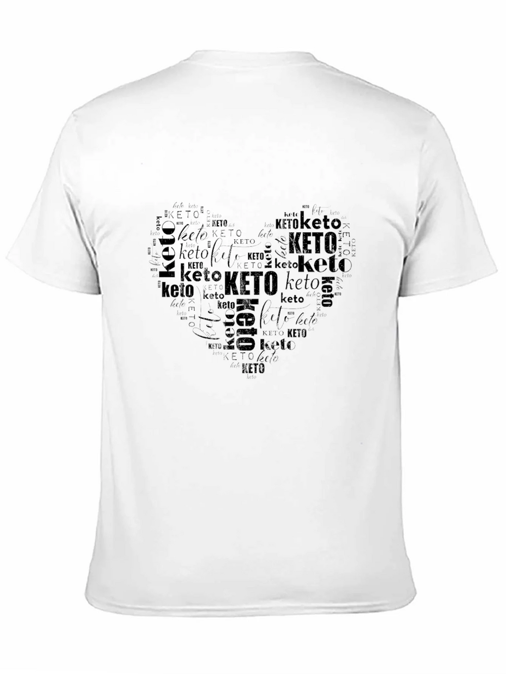 Keto Heart Word Art Graphic T-Shirt product image 10