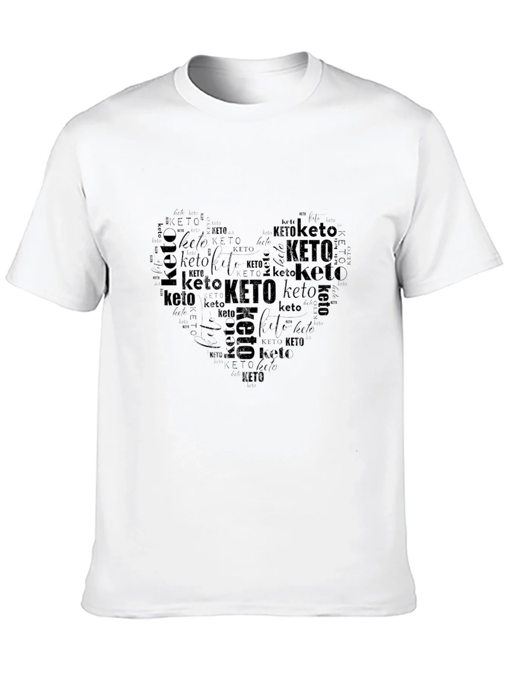 Keto Heart Word Art Graphic T-Shirt product image 9