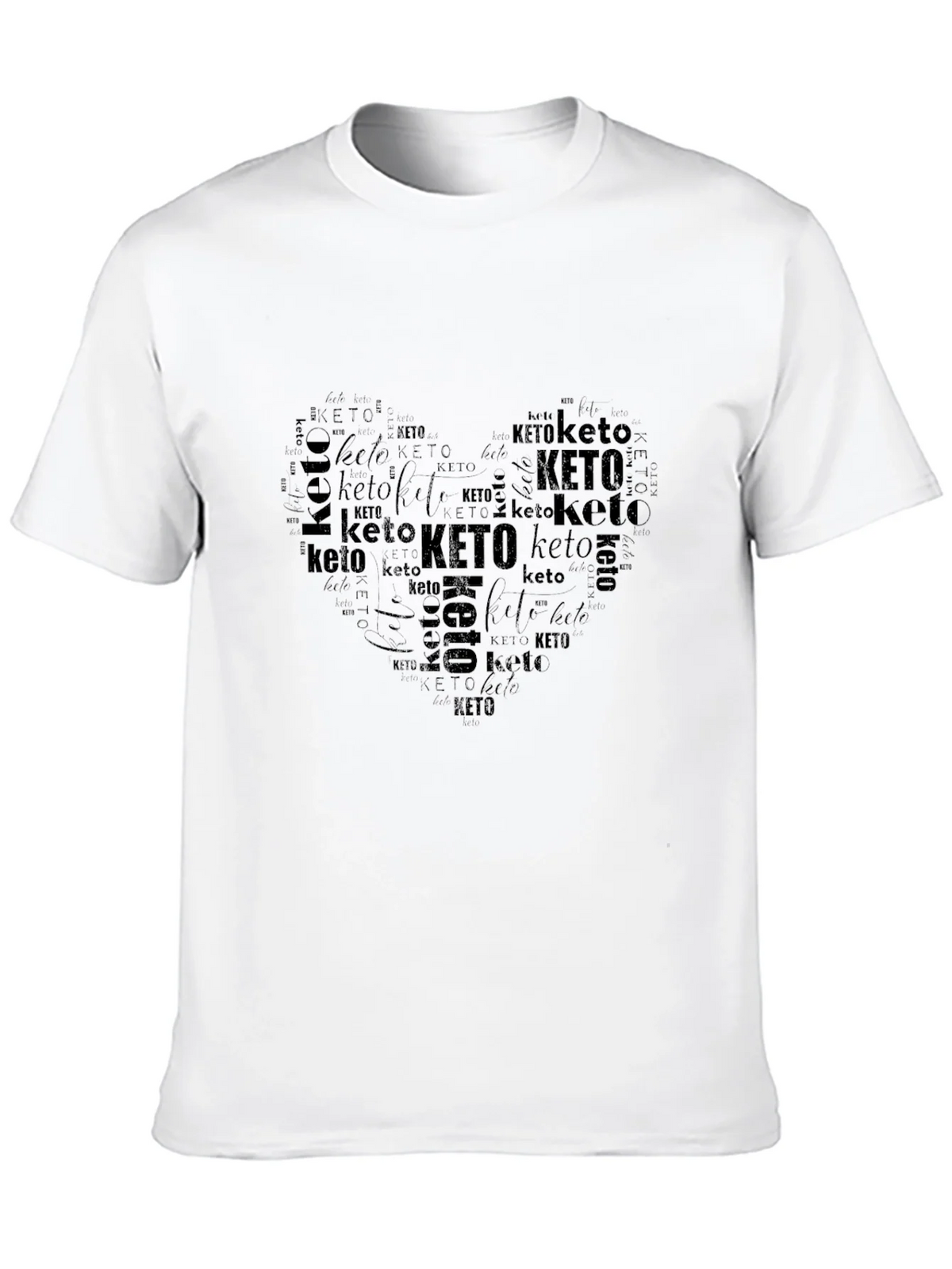 Keto Heart Word Art Graphic T-Shirt product image 9