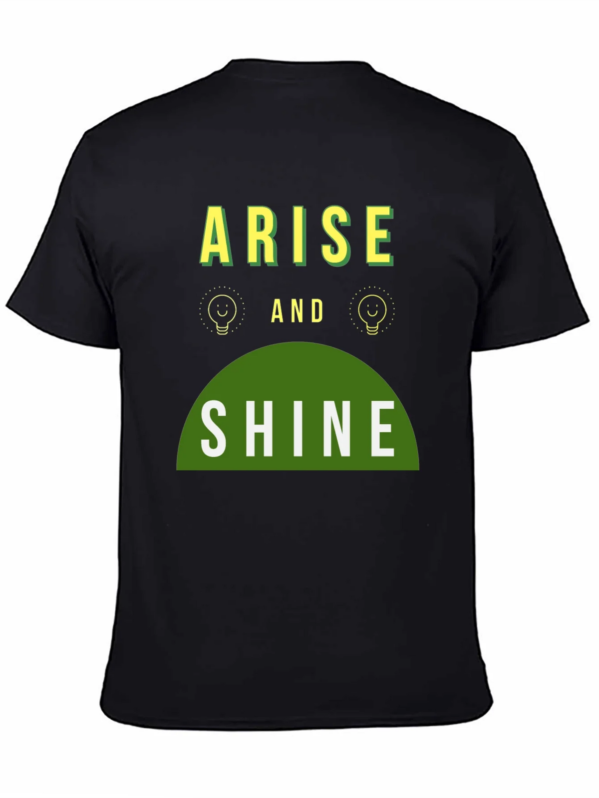Arise and Shine Graphic Tee - Black Cotton Blend product image 4