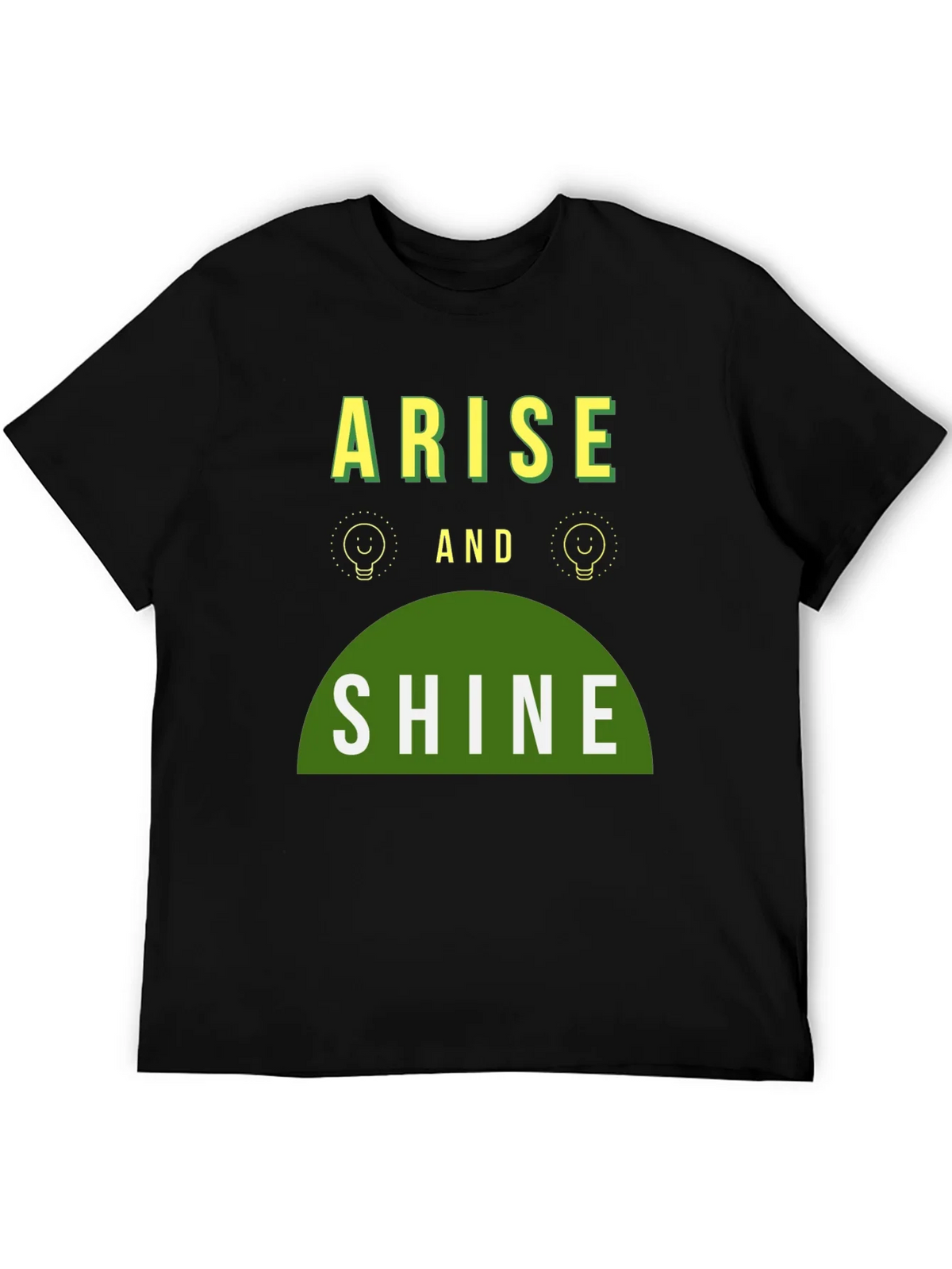 Arise and Shine Graphic Tee - Black Cotton Blend product image 5
