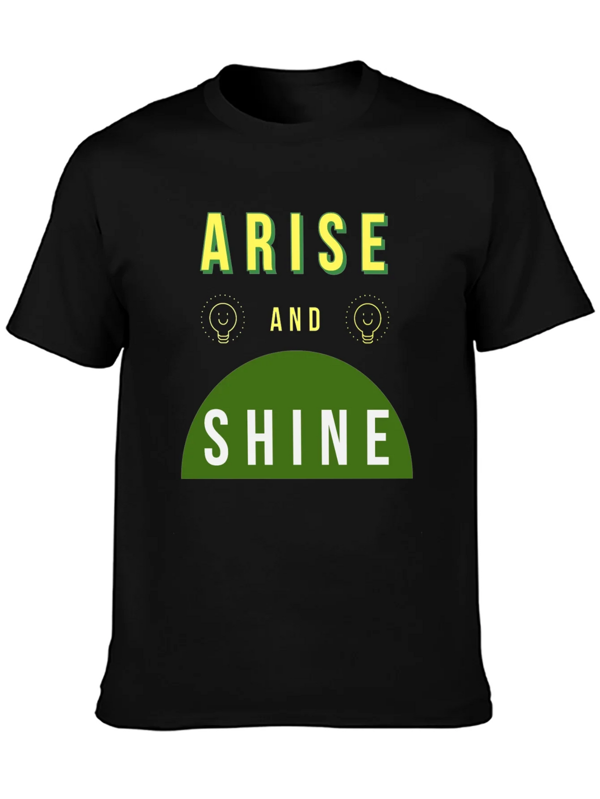 Arise and Shine Graphic Tee - Black Cotton Blend product image 3