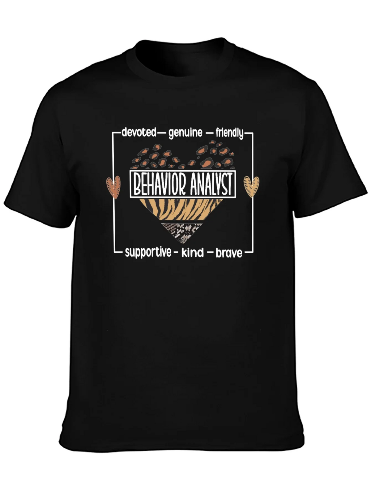 Behavior Analyst Heart T-Shirt: Devoted Genuine Friendly product image 3