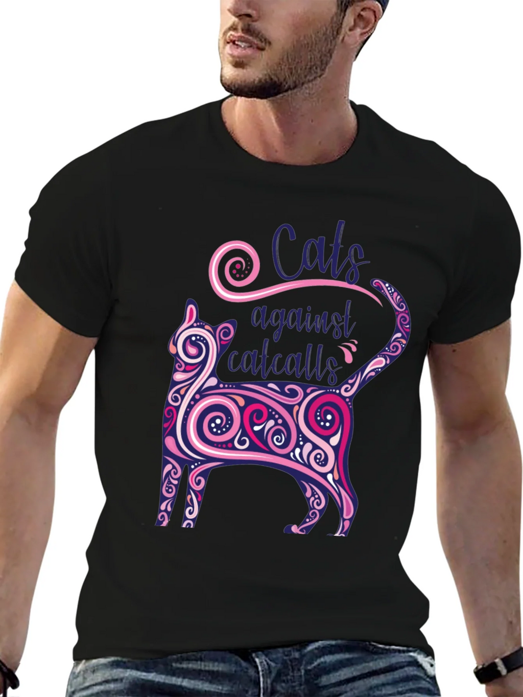 Cats Against Catcalls Graphic Tee product image 6