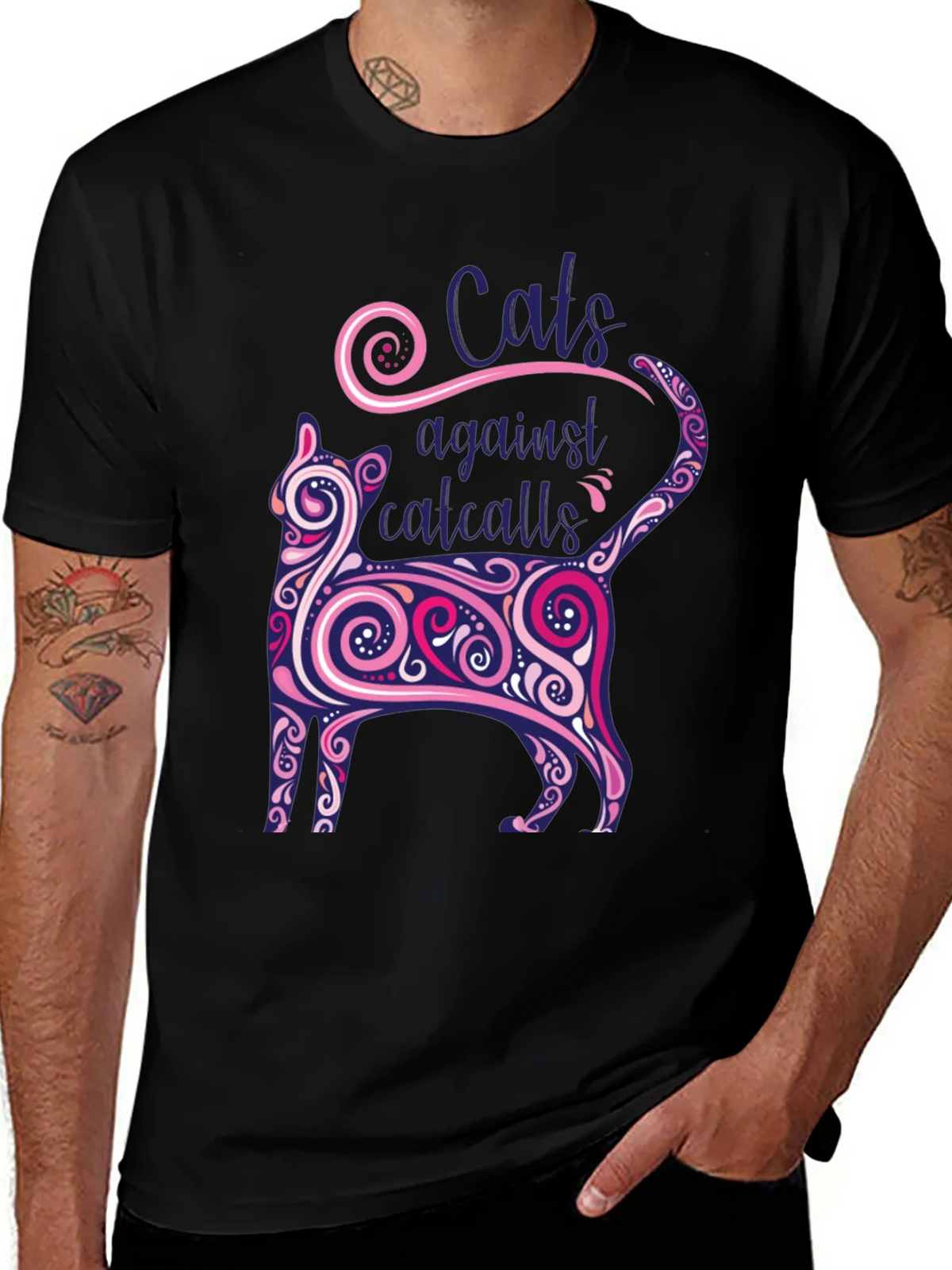 Cats Against Catcalls Graphic Tee product image 1