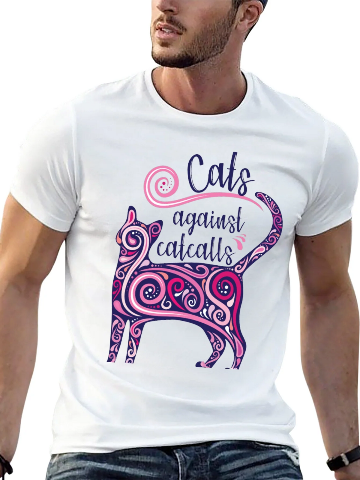 Cats Against Catcalls Graphic Tee product image 12