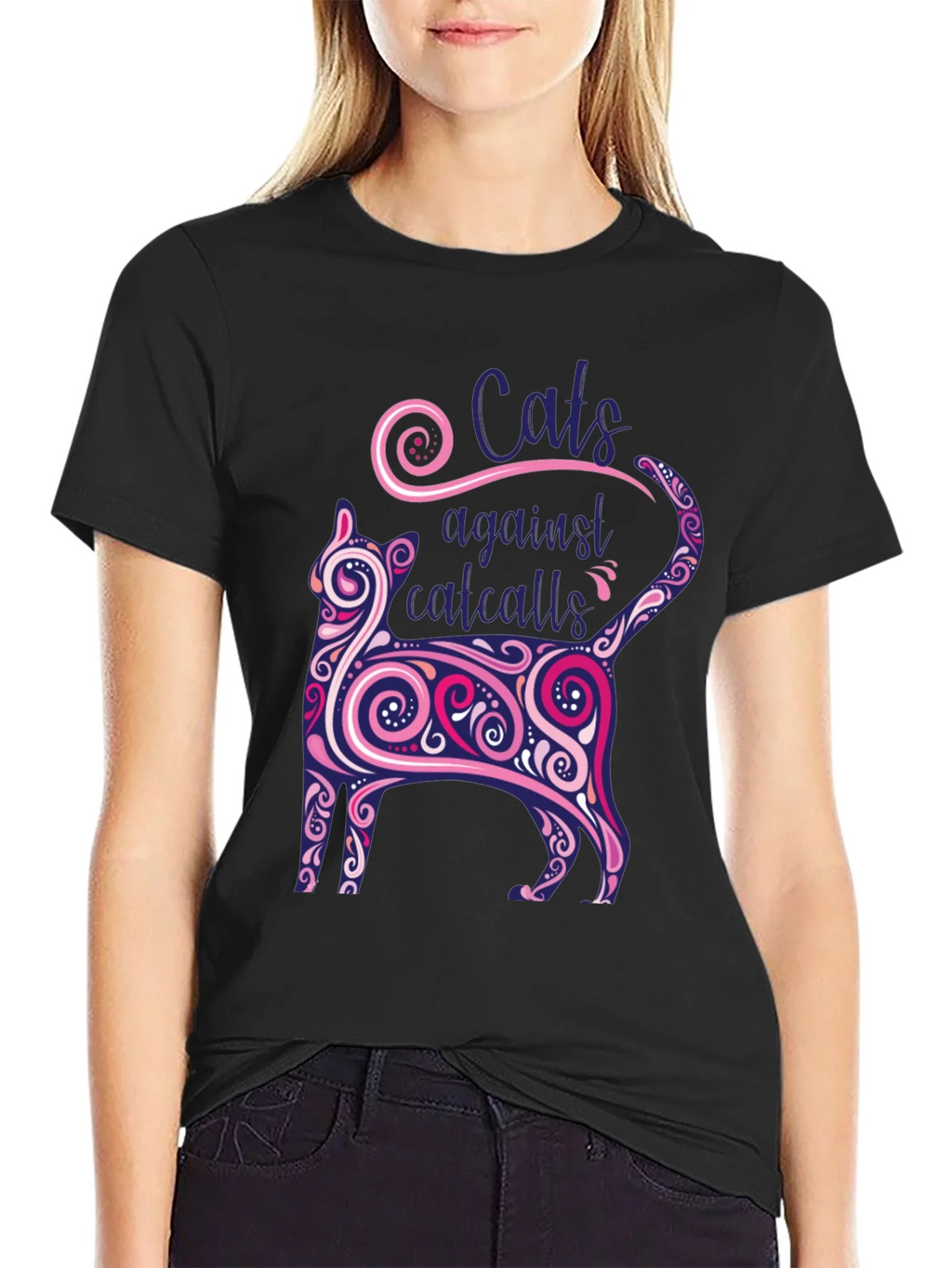 Cats Against Catcalls Graphic Tee product image 2