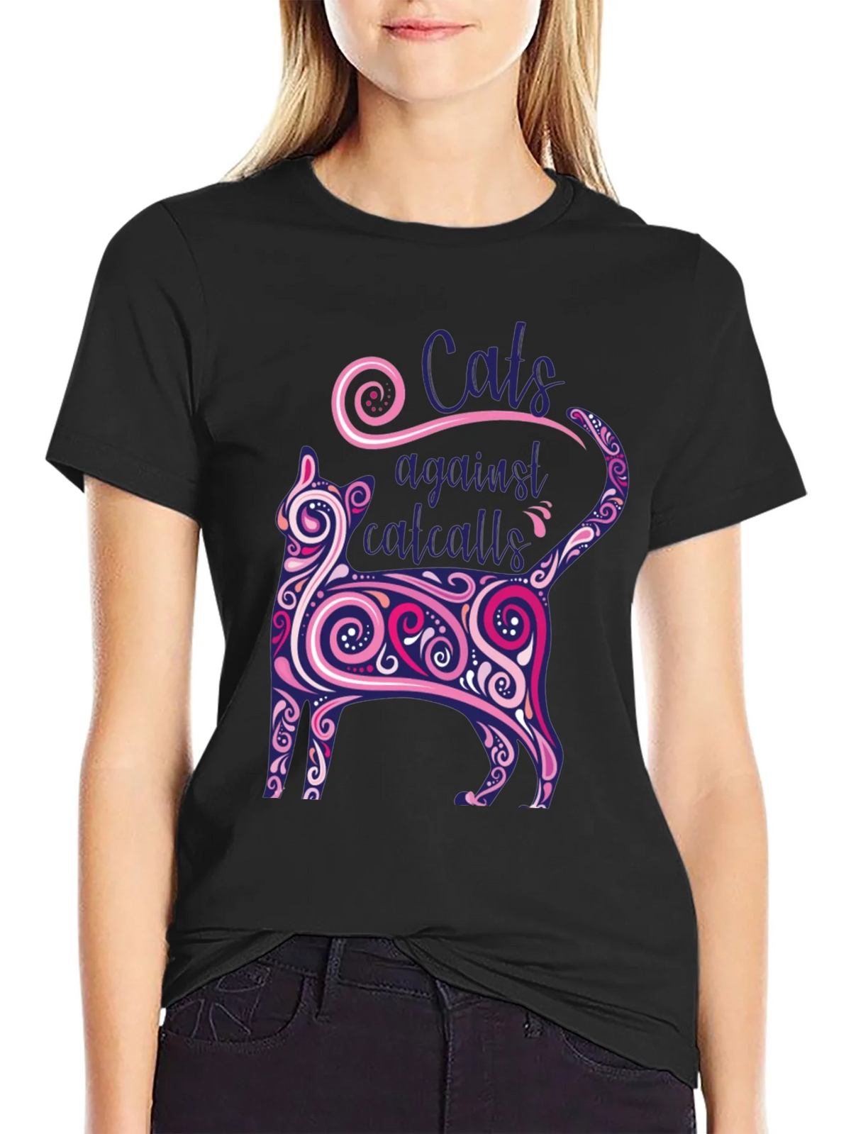 Cats Against Catcalls Graphic Tee product image 2