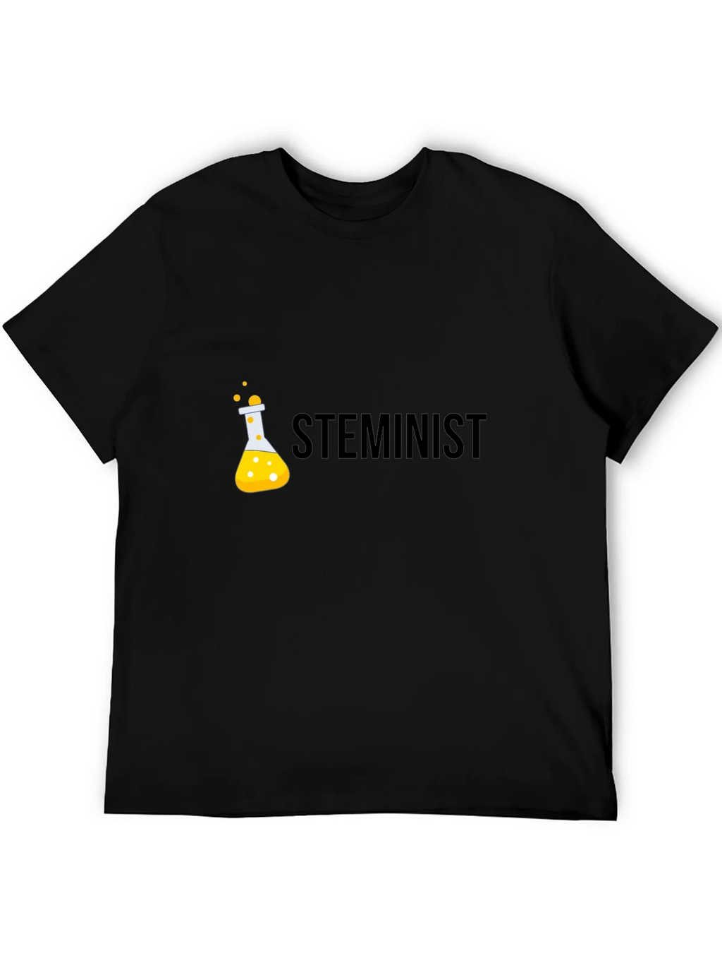 STEMinist Black T-Shirt - Science & Equality product image 5