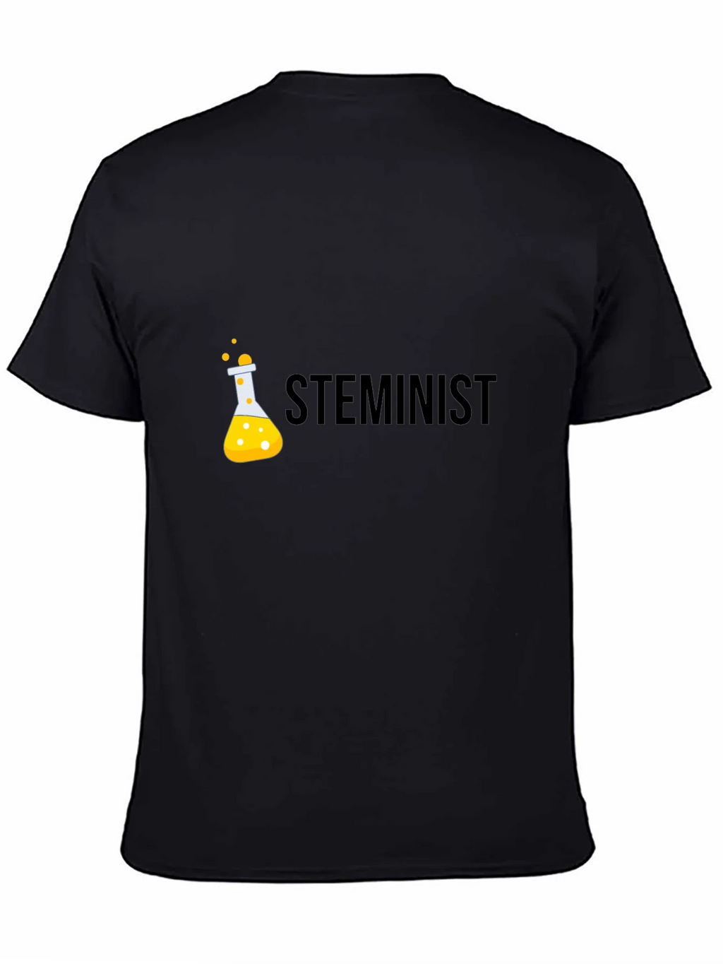 STEMinist Black T-Shirt - Science & Equality product image 4