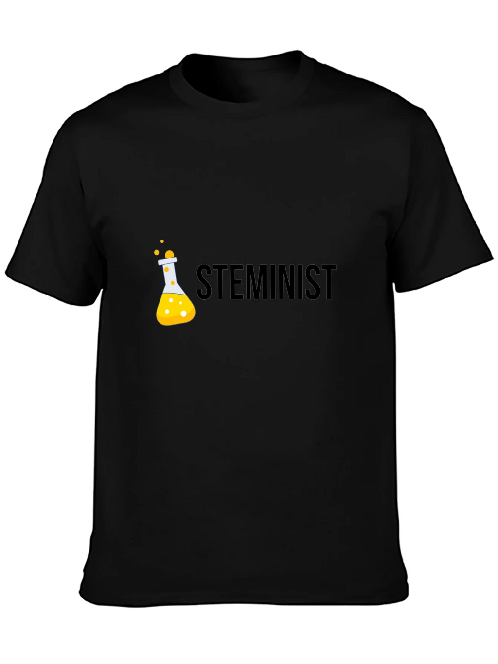 STEMinist Black T-Shirt - Science & Equality product image 3