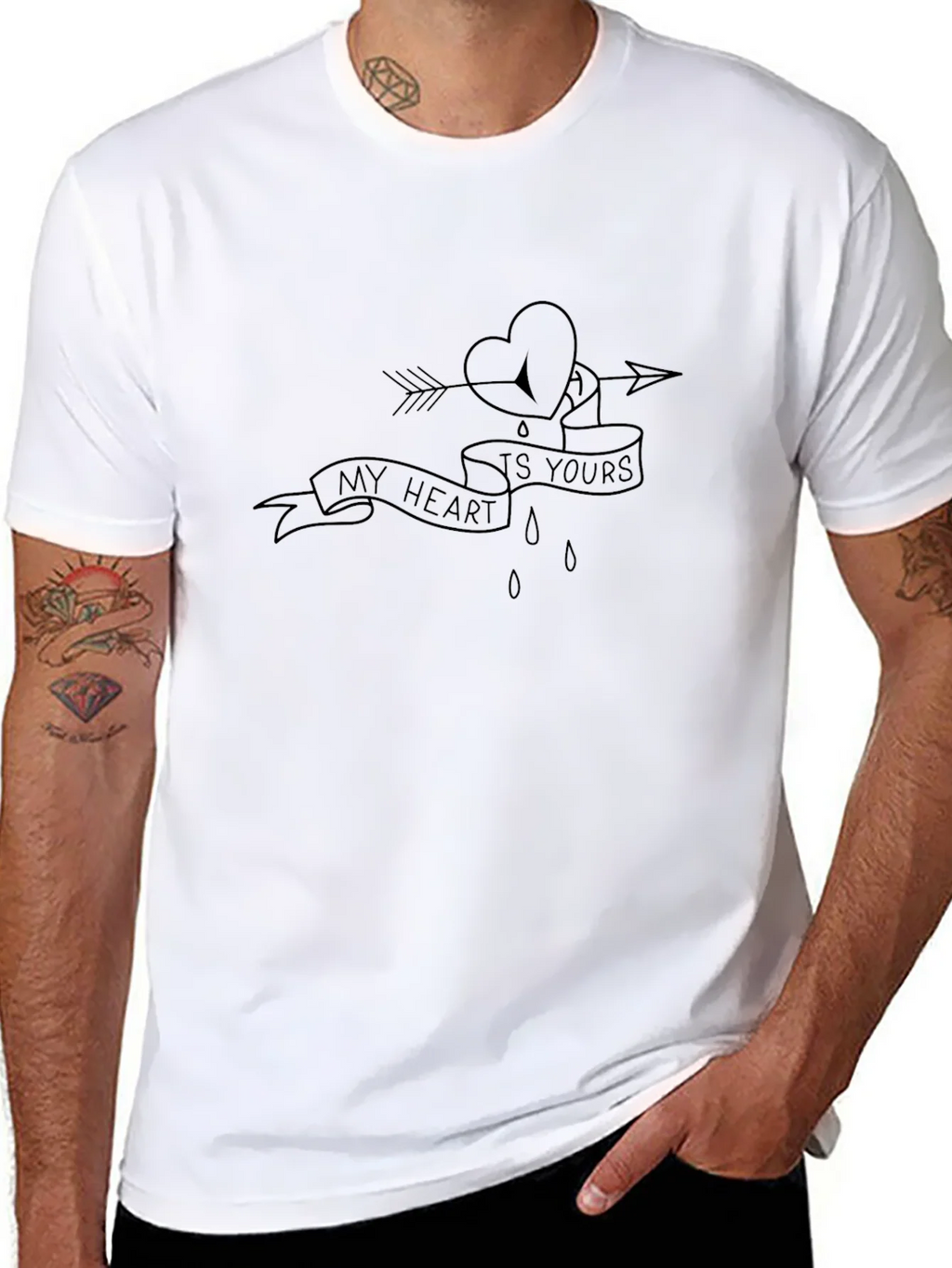 My Heart Is Yours Graphic T-Shirt product image 7