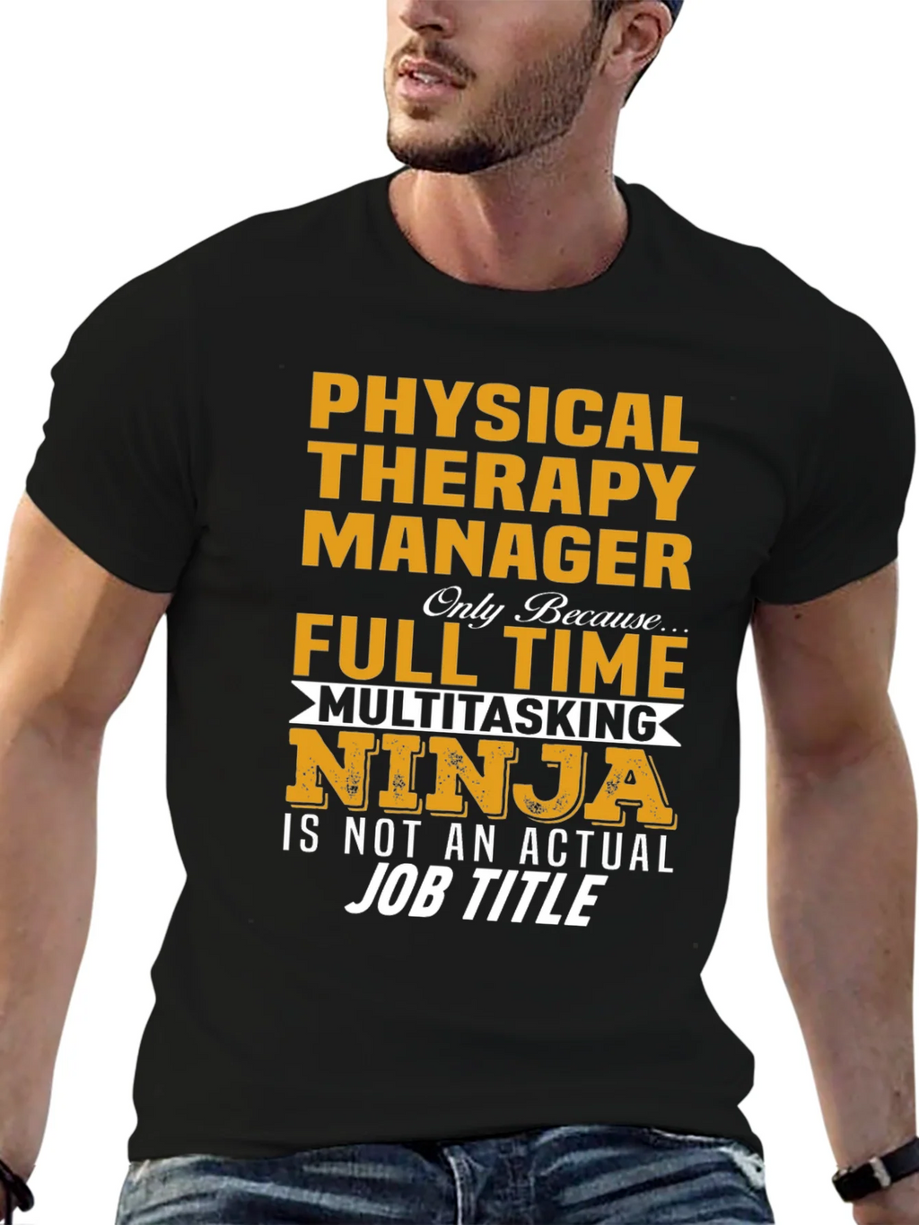 Physical Therapy Manager Full Time Ninja T-Shirt product image 4