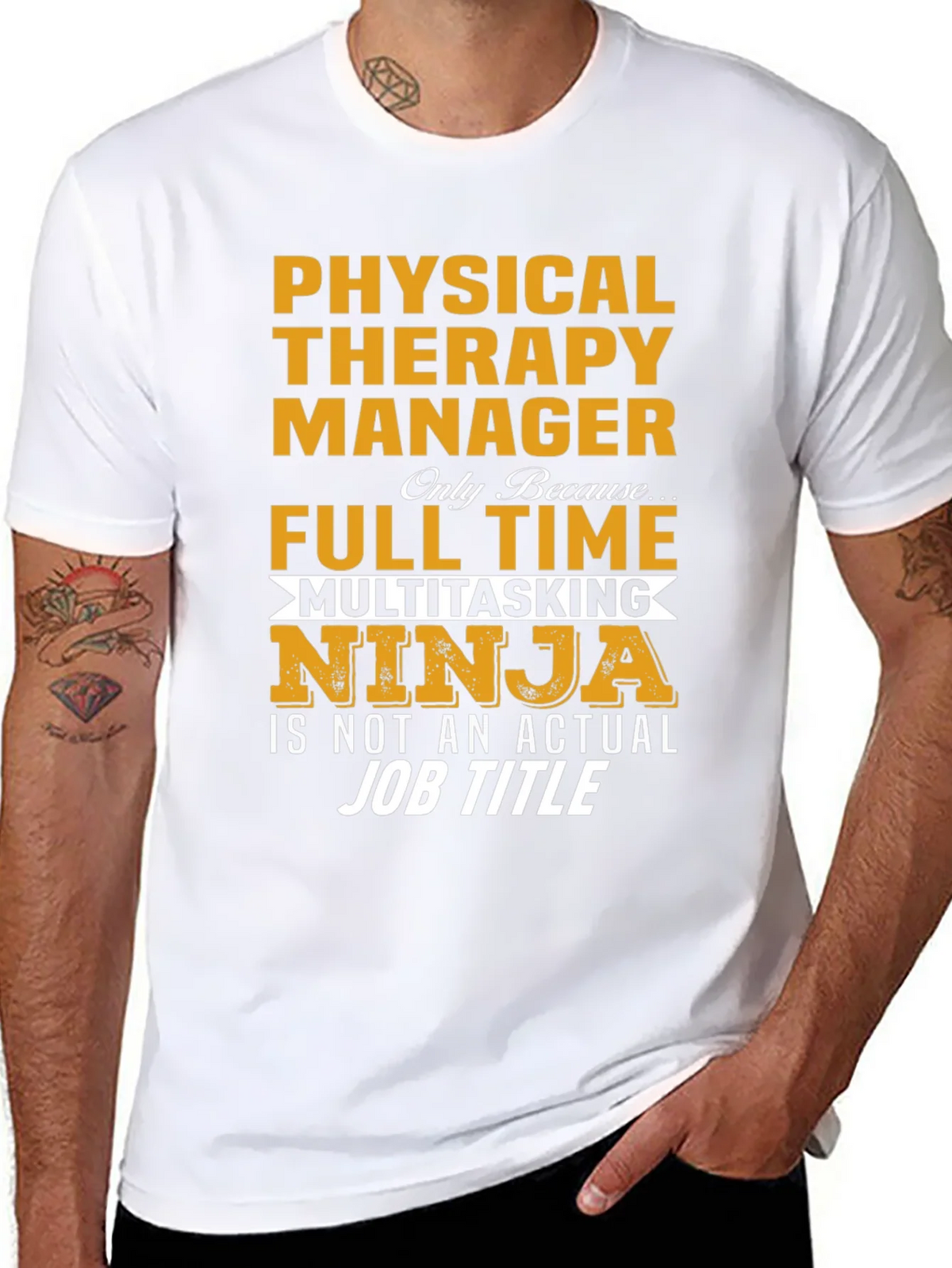 Physical Therapy Manager Full Time Ninja T-Shirt product image 5