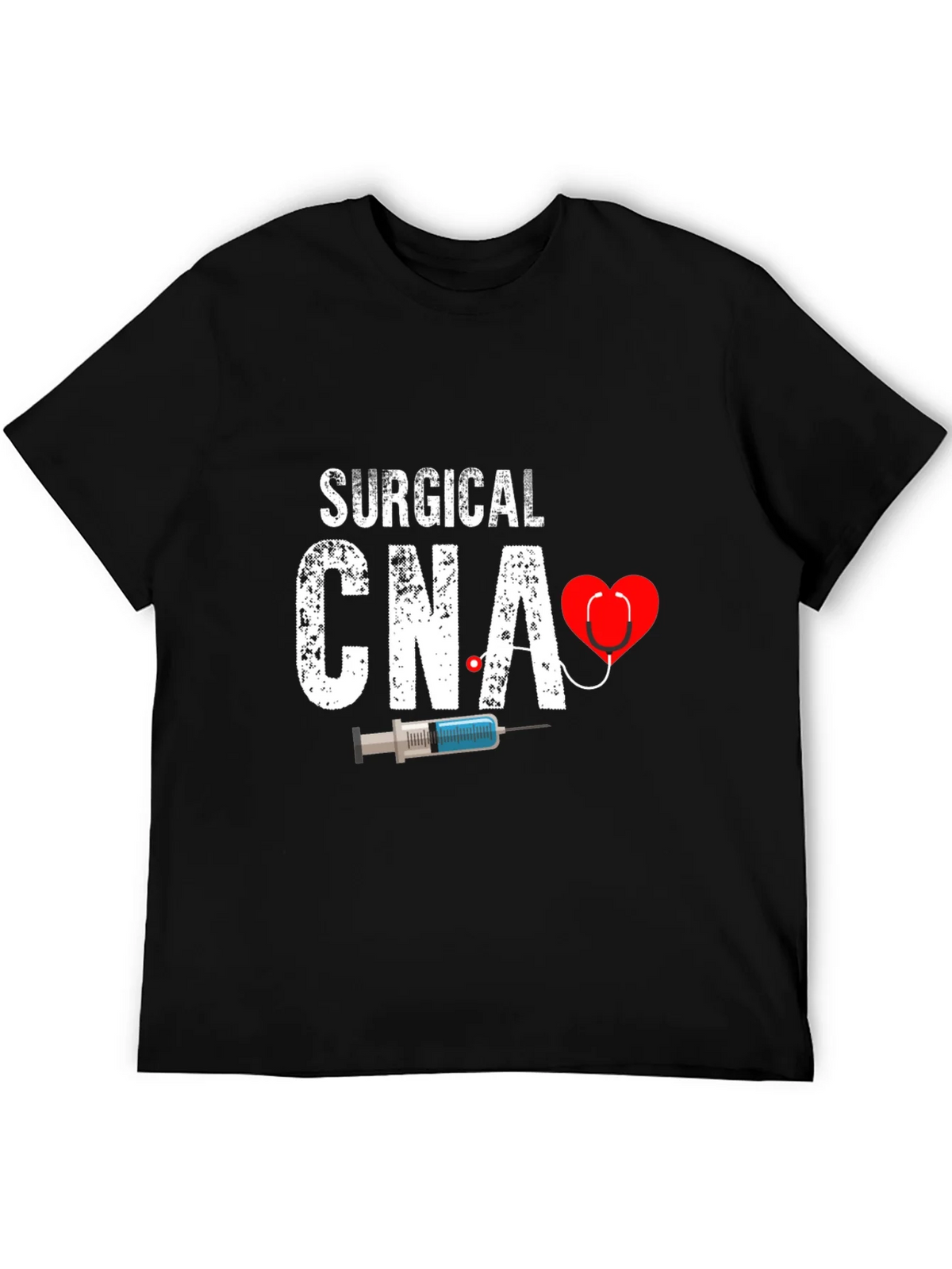 Surgical CNA Graphic T-Shirt - Heart & Syringe Design product image 5