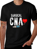 Surgical CNA Graphic T-Shirt - Heart & Syringe Design product image 1