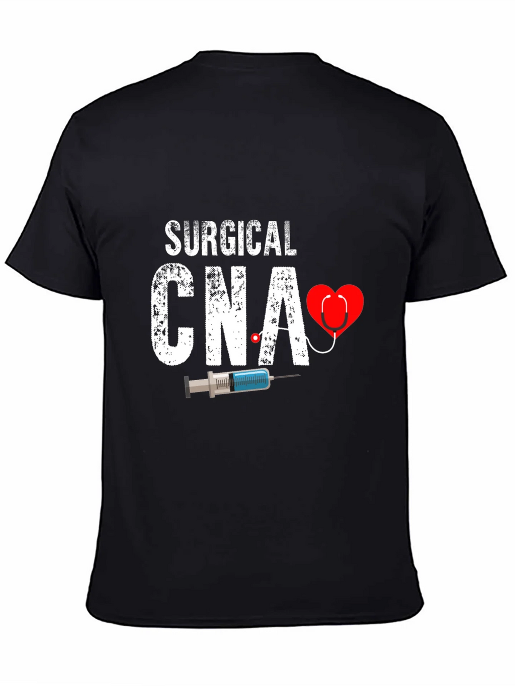 Surgical CNA Graphic T-Shirt - Heart & Syringe Design product image 4