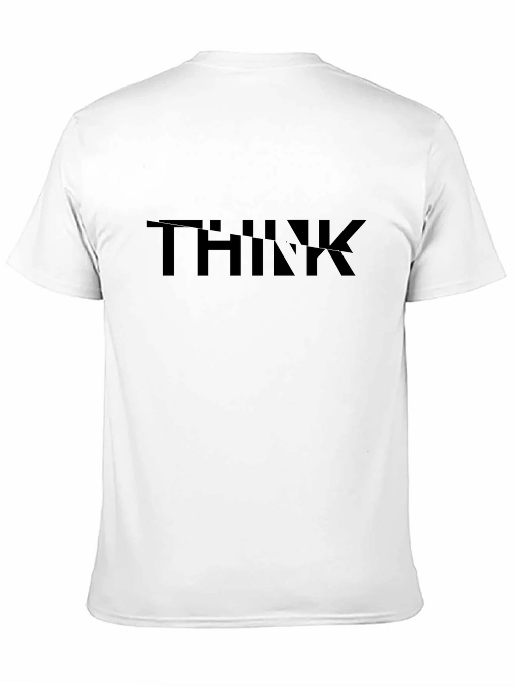Black THINK Graphic T-Shirt Casual Wear product image 10