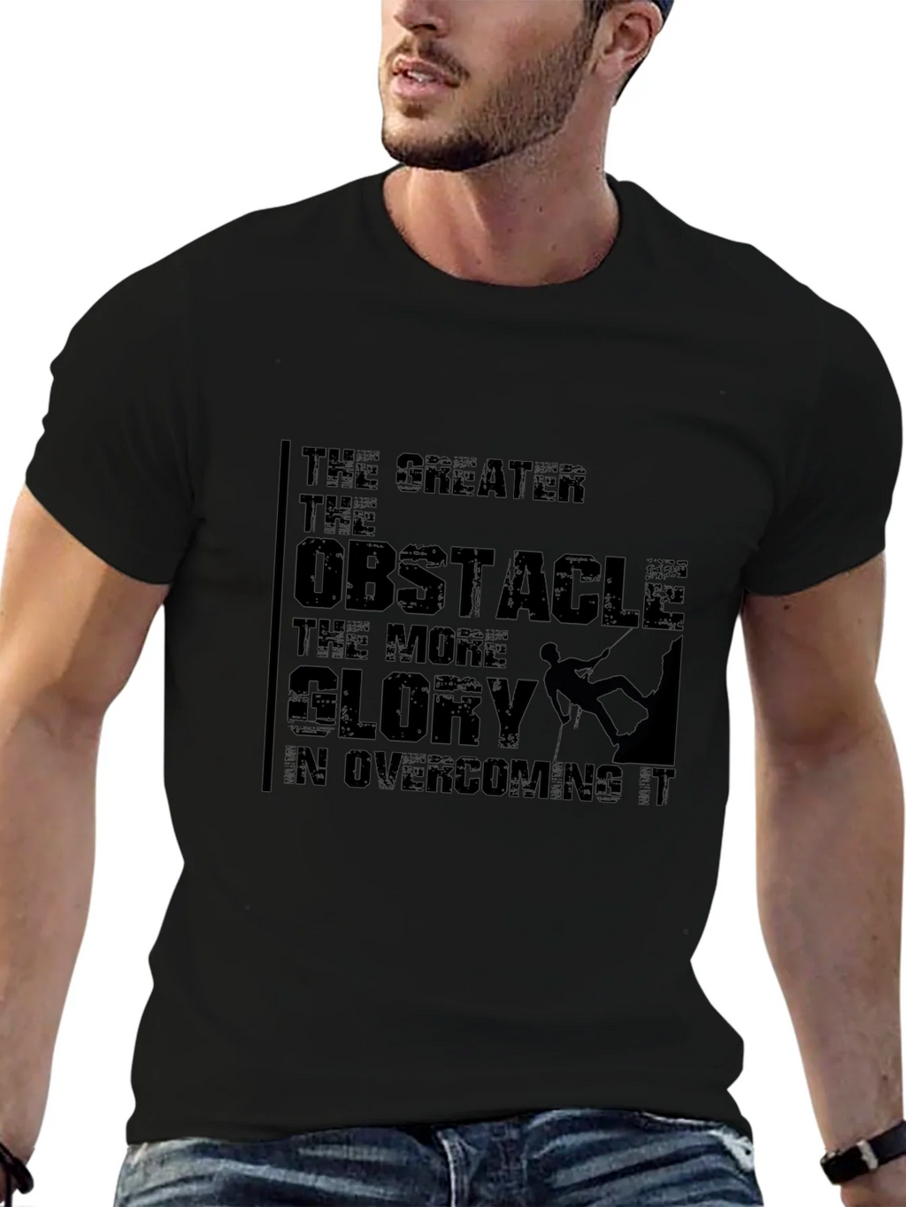Obstacle Glory T-Shirt - Motivational Graphic Tee product image 2