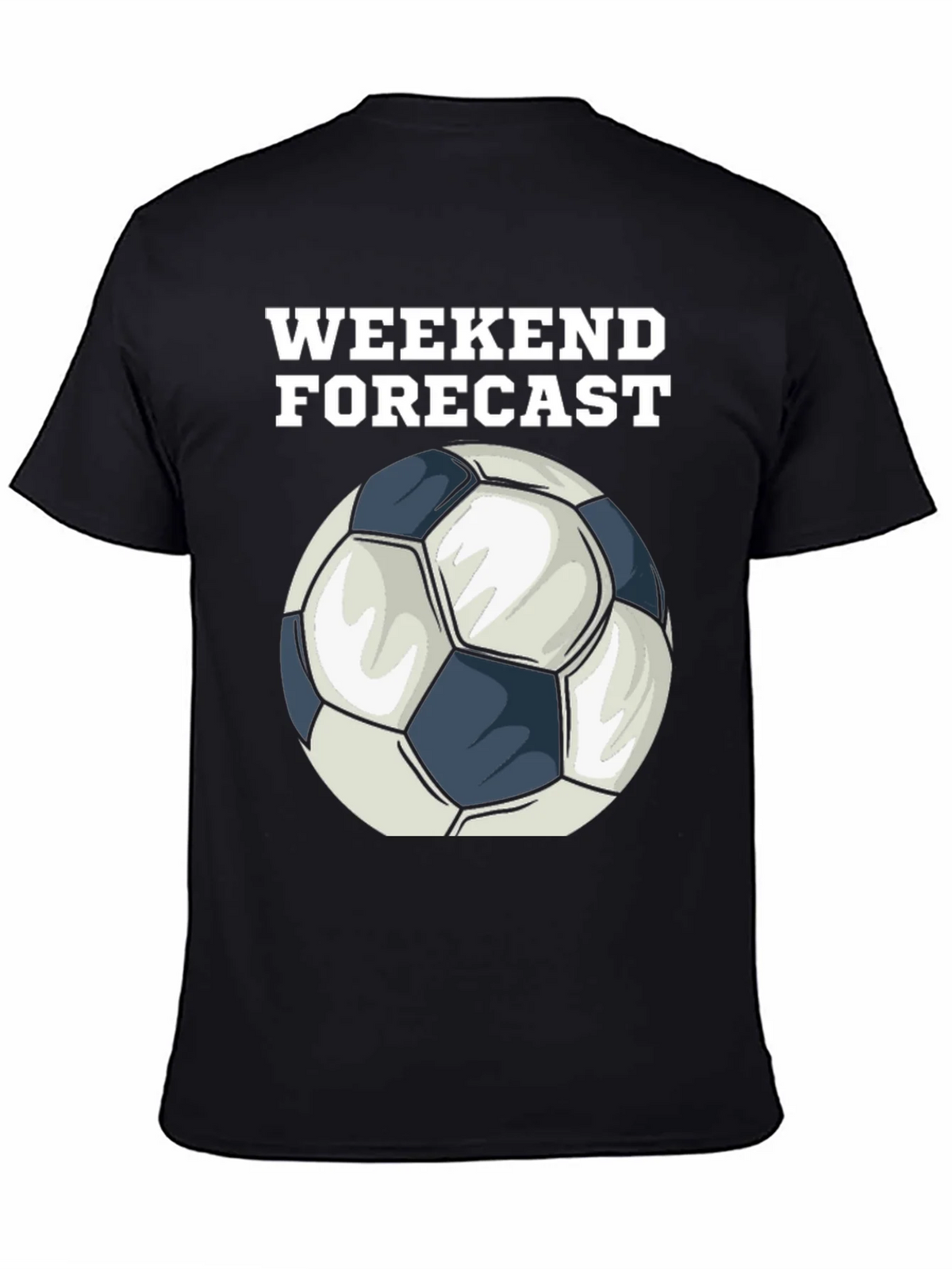 Weekend Forecast Soccer Ball Graphic T-Shirt product image 4