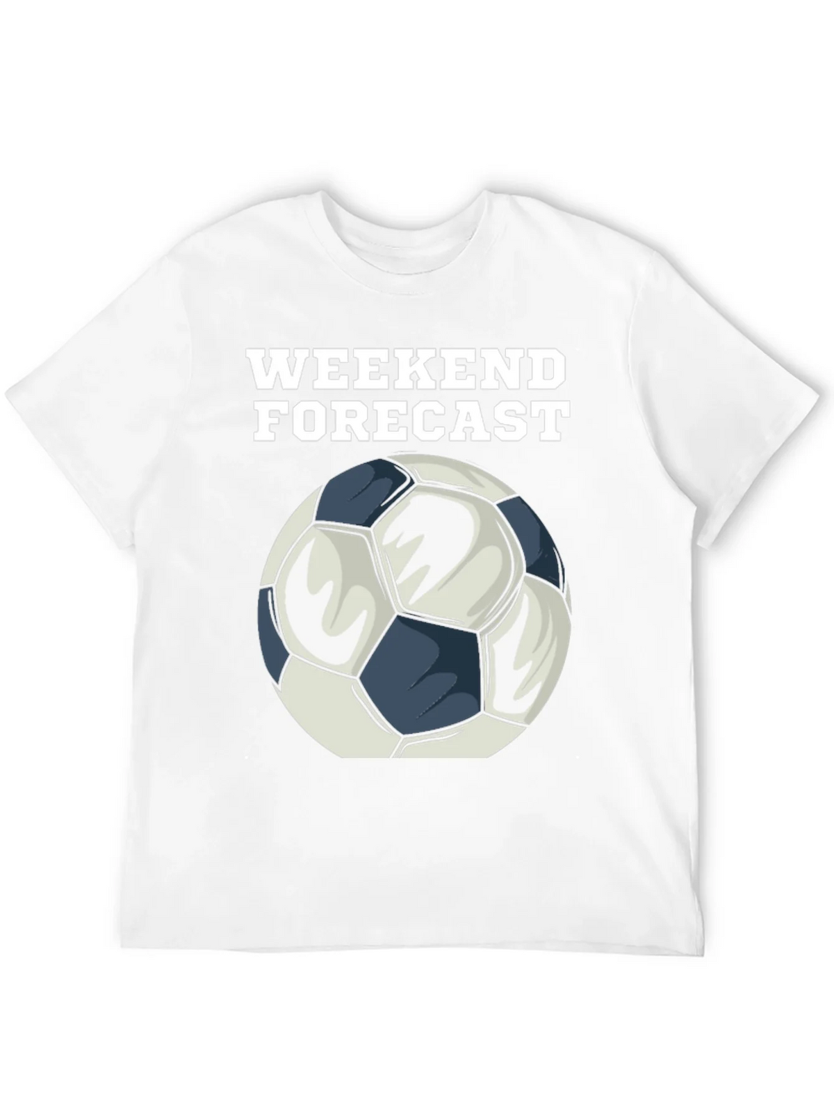 Weekend Forecast Soccer Ball Graphic T-Shirt product image 11