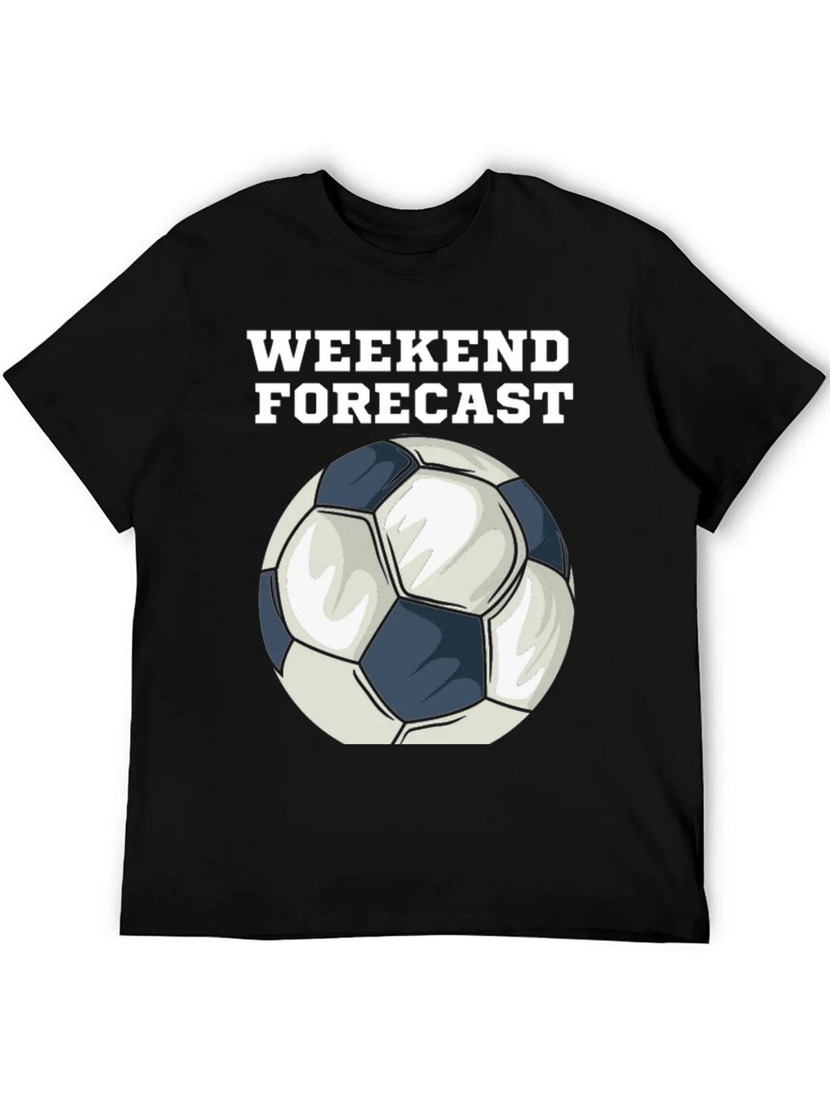 Weekend Forecast Soccer Ball Graphic T-Shirt product image 5