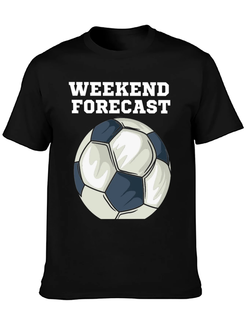Weekend Forecast Soccer Ball Graphic T-Shirt product image 3
