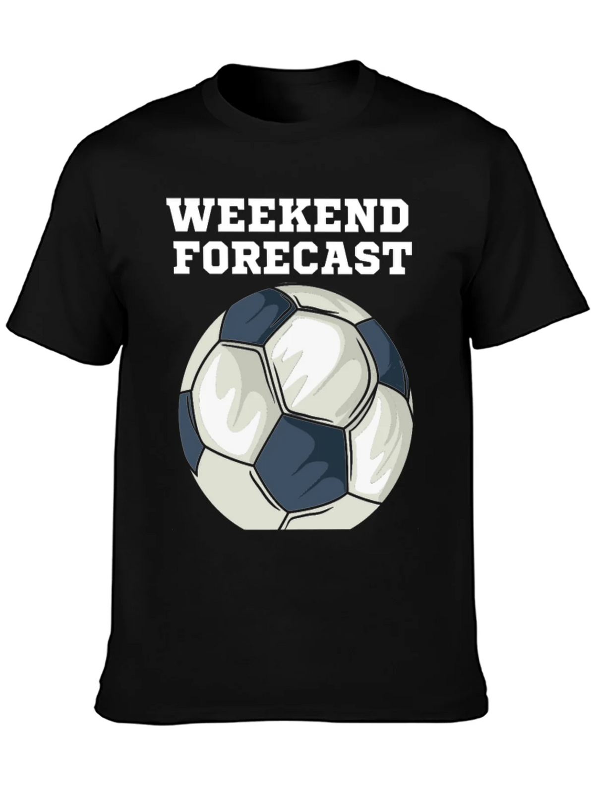 Weekend Forecast Soccer Ball Graphic T-Shirt product image 3