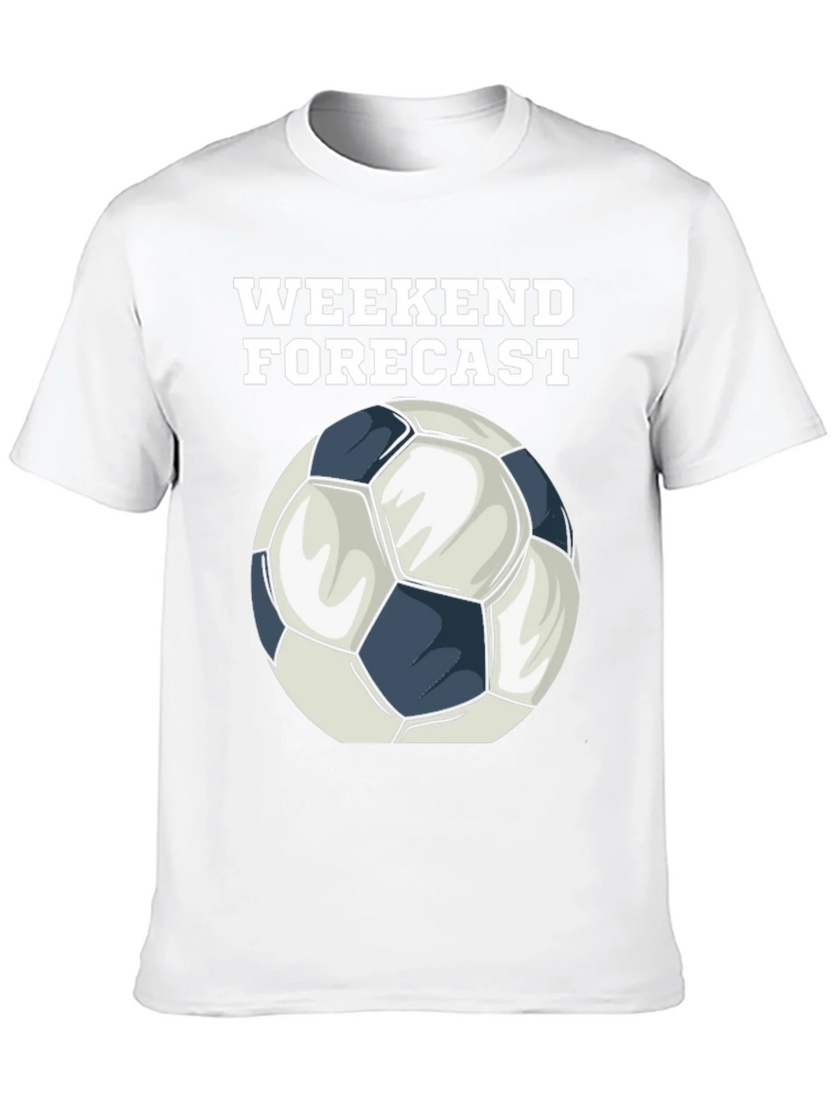 Weekend Forecast Soccer Ball Graphic T-Shirt product image 9