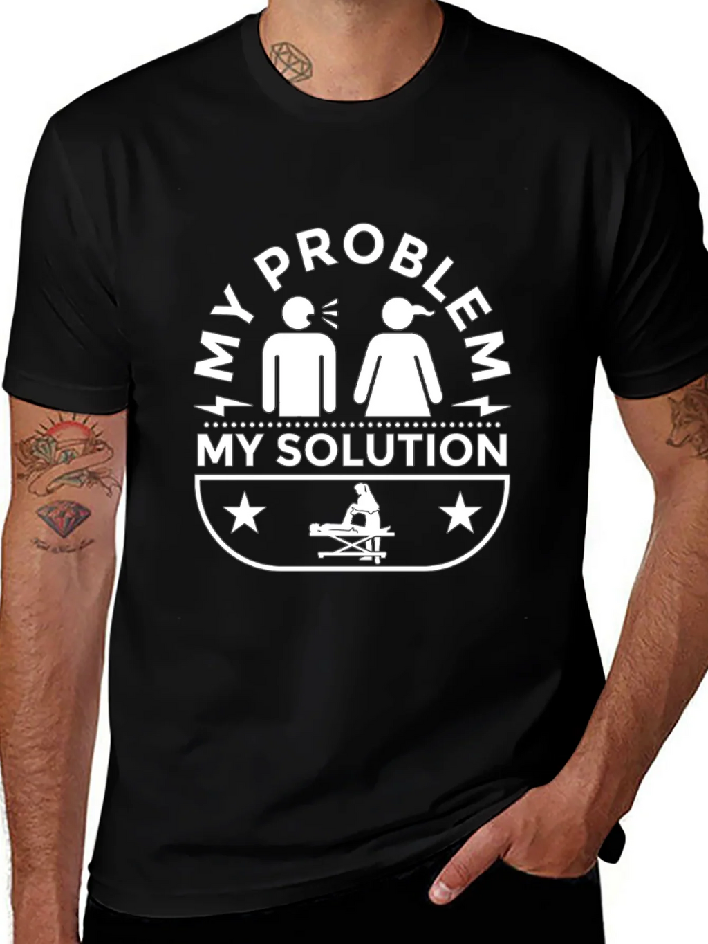 My Problem My Solution Black T-Shirt product image 1