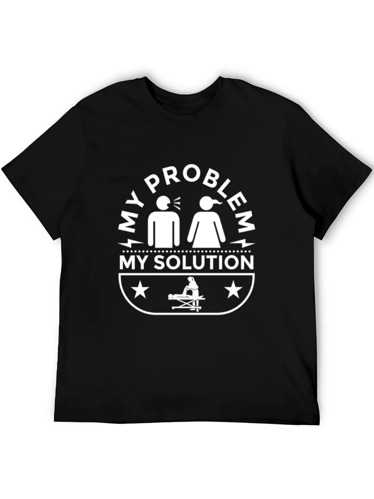 My Problem My Solution Black T-Shirt product image 5