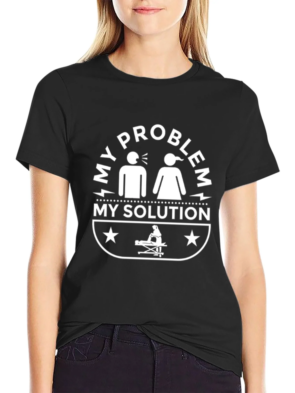 My Problem My Solution Black T-Shirt product image 2
